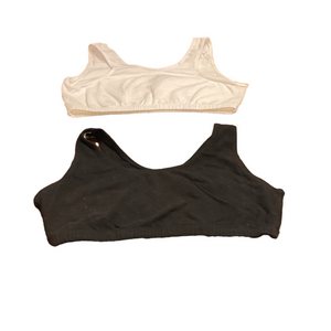 Zone Pro Dual Pack Black and White Sports Bras